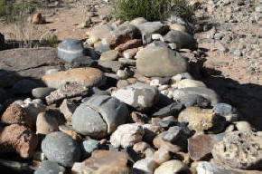 Formaciones rocosas erosionadas por el viento — El Chiflón, La Rioja.