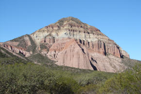 Detalle de la roca esculpida del cañón — El Chiflón, La Rioja.